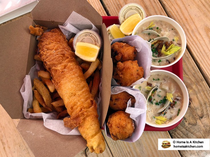 Home Is A Kitchen - Dune Brothers Seafood - Chowder, Clam Cakes, Fish and Chips