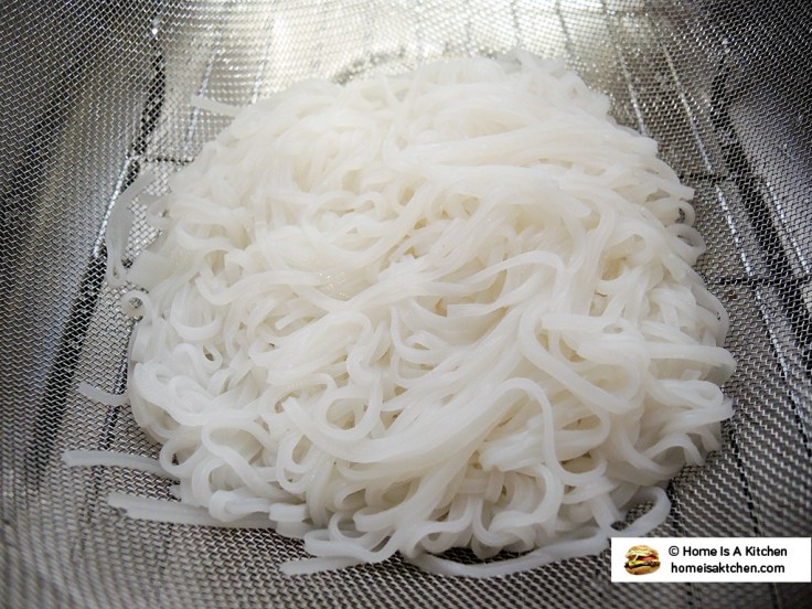 Home Is A Kitchen - Drained Pho Rice Noodles