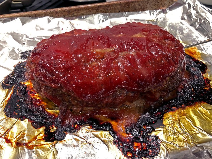 Home Is A Kitchen - Caramelized Onion Meatloaf Out of the Oven