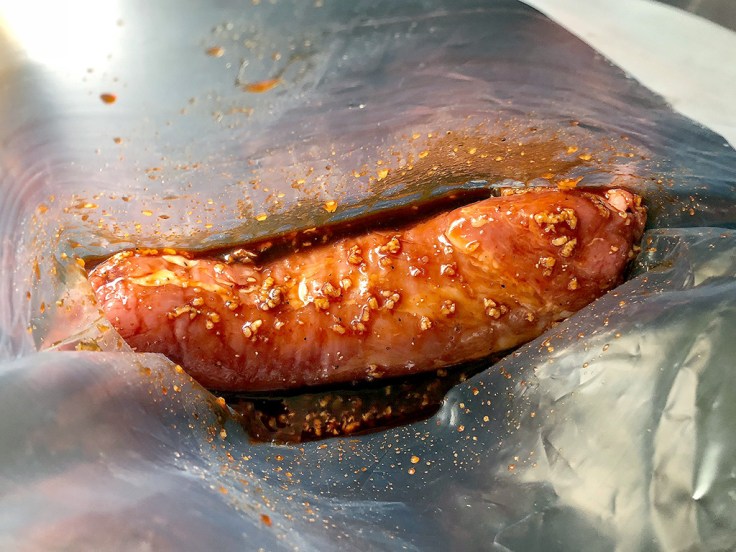 Home Is A Kitchen - Grilled Pork Tenderloin - Marinating in Bag