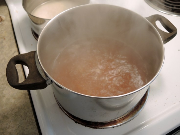 Home Is A Kitchen - Boiling Broth for Molokhia