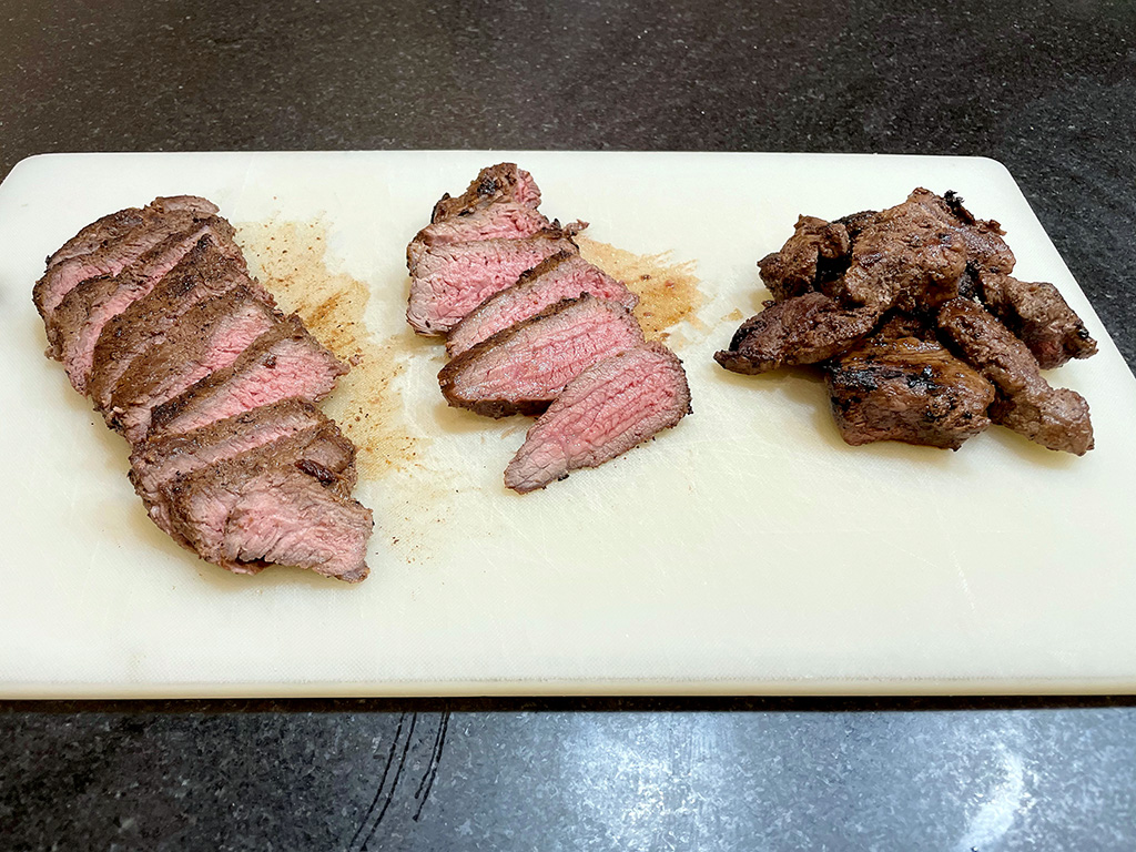Home Is A Kitchen - Good Ranchers Review - Sirloin Filet and Steak Tips Sliced