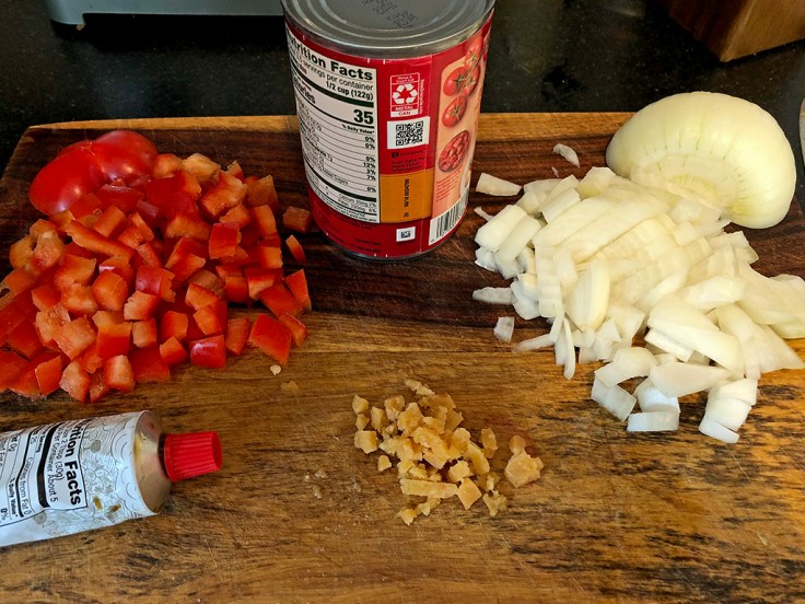 Home Is A Kitchen - Shakshuka Pizza - Ingredients