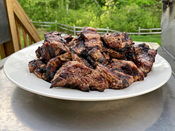 Home Is A Kitchen - Grilled Steak Tips Marinated in Yogurt Recipe