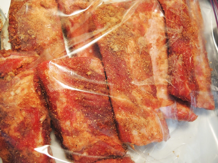 Home Is A Kitchen - Beef Ribs Marinating in a Dry Rub