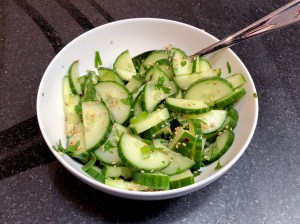 Asian Style Cucumber Salad