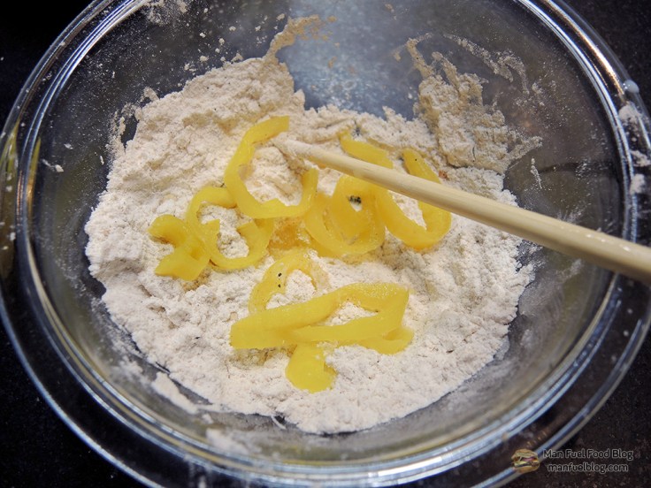 Home Is A Kitchen - Breading Banana Peppers for Frying