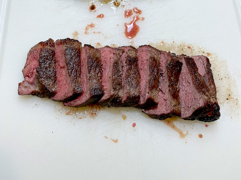 Home Is A Kitchen - Crowd Cow Review - NY Strip Sliced